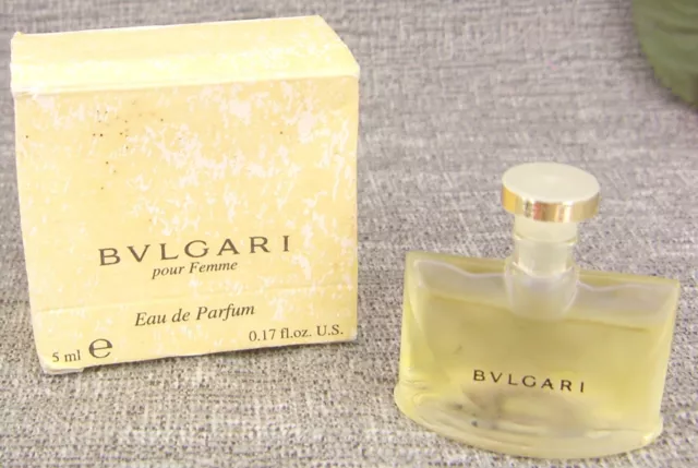 BVLGARI Pour Femme Eau de Parfum 5 ml 💕Vintage-OVP
