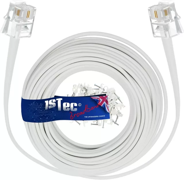 BT Infinity Sky Q RJ11 cavo prolunga router a banda larga in fibra aperta cavo