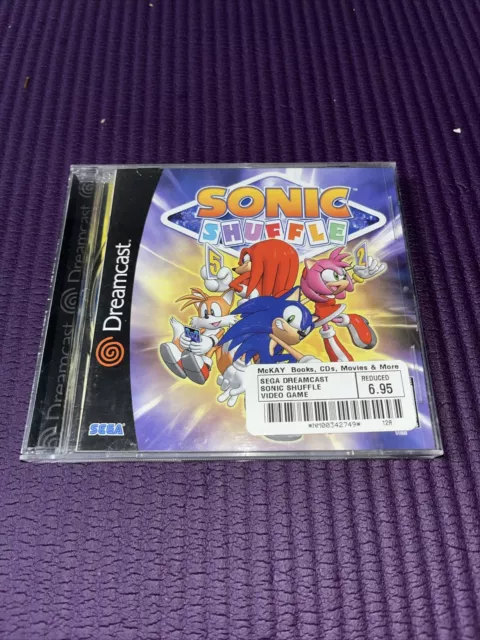 Sega Dreamcast Sonic Shuffle Complete W/ Manual CIB Very Good Condition!