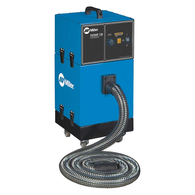 MILLER ELECTRIC 300595 Portable Fume Extractor, 8 ft L Arm