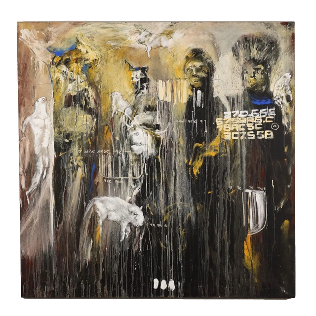 S. Cissé Technique Mixte sur Toile - Sénégal 2007