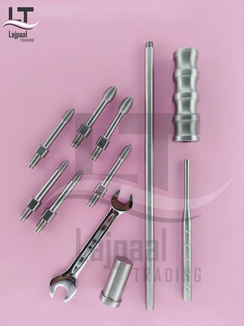 Universal Intramedullary Nail Extractor Orthopedic Surgical Instrument 11 Pcs A+