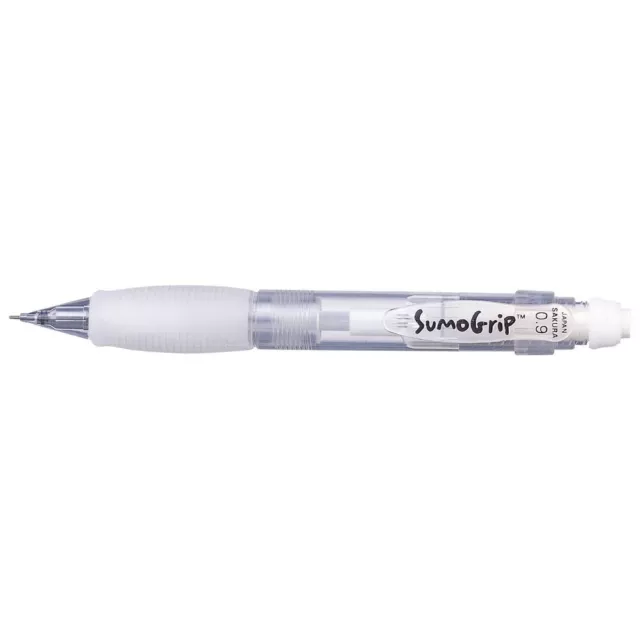 Sakura 50282 SumoGrip 0.5-mm Pencil with Eraser Clear Blue