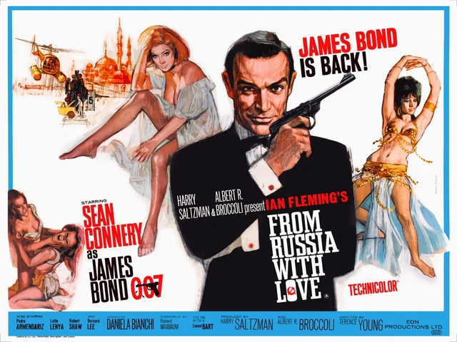 From Russia with Love (1962) British Quadruple 30"x40" James Bond poster of the movie!