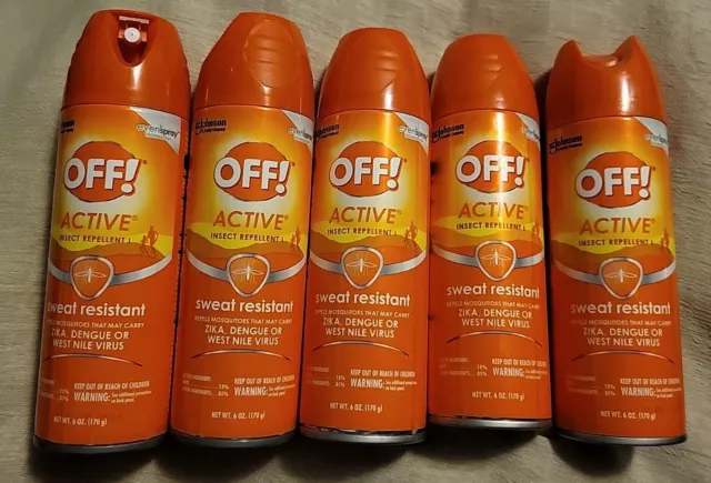 5 OFF Active Sweat Resistant Insect Repellent 6oz