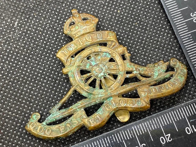 ORIGINAL BRITISH ARMY WW1 / WW2 Royal Artillery Cap Badge EUR 6,87 ...
