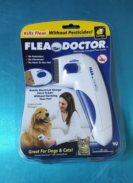 Flea Doctor Electronic Flea Comb for Dogs & Cats New In Package As Seen On TV