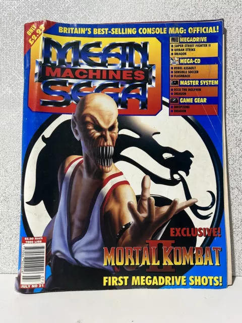 Mean Machines Sega Magazine. July Number 21. Mortal Kombat 2 Special.