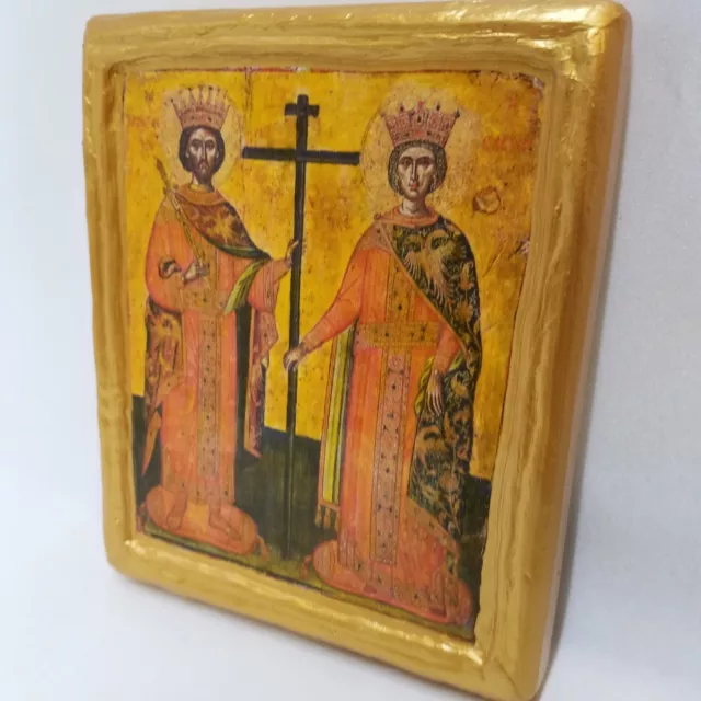 Saint Constantine and Saint Helen ΑΓΙΟΙ ΚΩΝΣΤΑΝΤΙΝΟΣ Κ ΕΛΕΝΗ Orthodox Greek Icon