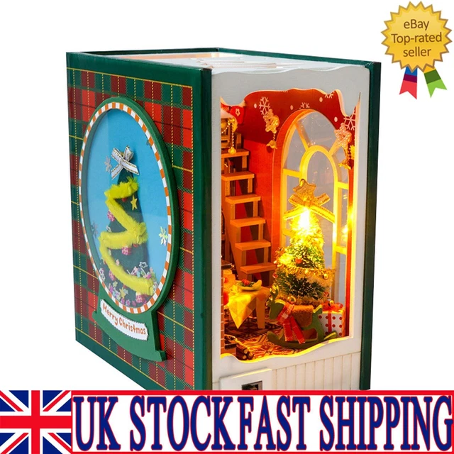 MINI HOUSE DIY Kit, Furniture & Lights Included Tiny Home Building