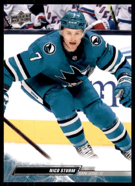 2022-23 UD Extended Series Base #615 Nico Sturm - San Jose Sharks