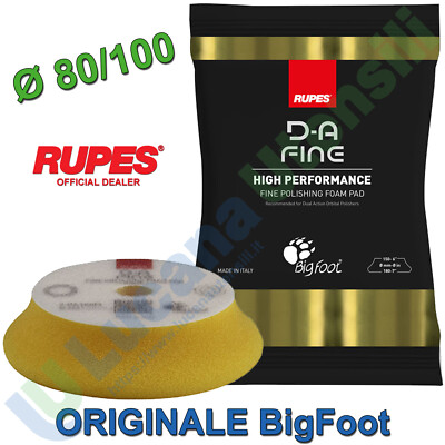 ARO Tampone Spugna per Lucidatura Auto Ø130/150 VERDE Medium RUPES Velcrato 9.BF150J 