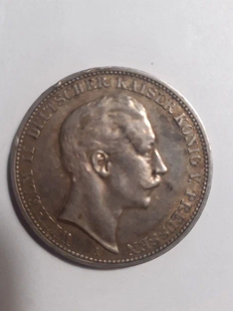  MONNAIE ARGENT  Allemagne - Prusse, Guillaume II -