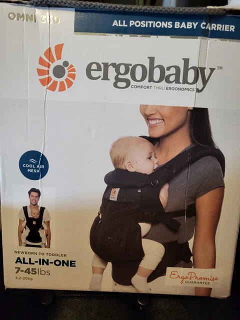 ERGOBABY OMNI 360 All Positions Baby Carrier w/ Cool Air Mesh (ONYX) 7-45 lbs-
