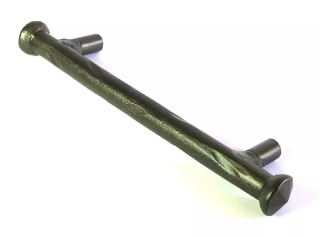 Cabinet Drawer Pull Handle 96mm/ 5" Hand Forged Rustic Iron Kitchen Door Chest