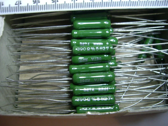 Lot De 6 Résistances Bobinées Vitrifiées SETA 7.5K Ohm 5% - 3W - Fabriqué En France