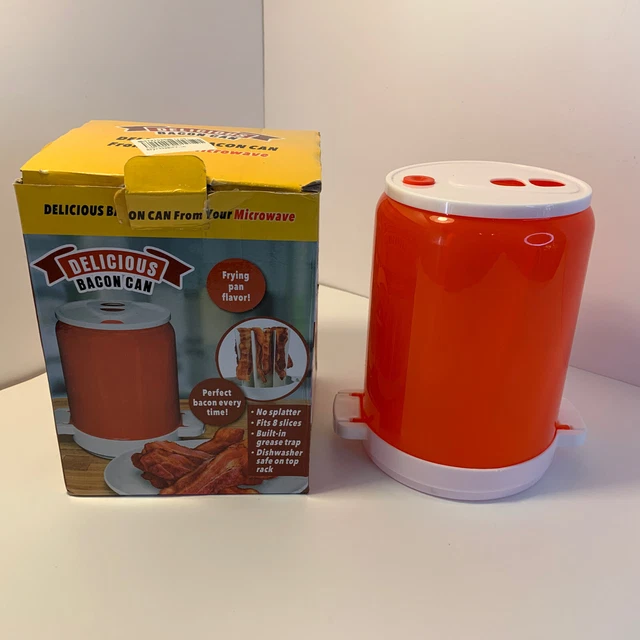 Delicious Bacon Can Easy To Use Microwave Bacon Cooker New Open Box