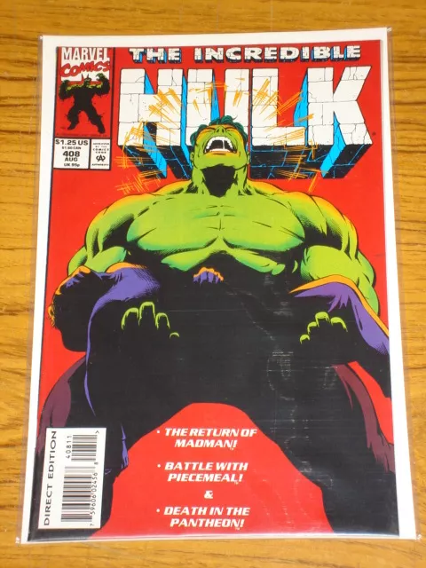 Incredible Hulk #408 Vol1 Marvel Comics August 1993