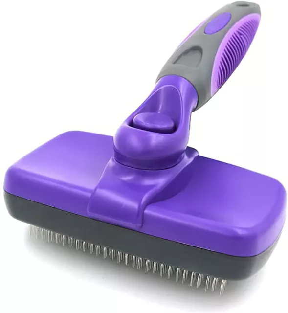 Cats  Dogs Pet Grooming Self Cleaning Slicker Brush Comb Hair Shedding Tool '