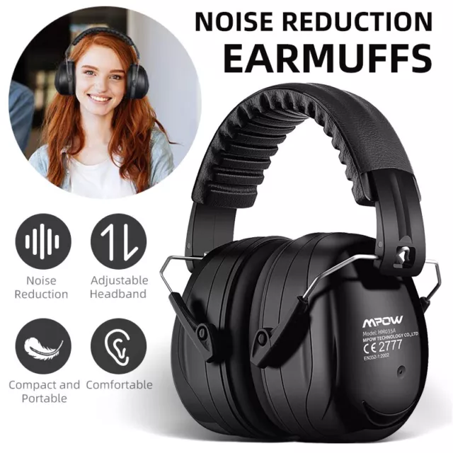 Mpow Ear Muffs Foldable Noise Reduction Hearing Protection Gun Shooting Range AU