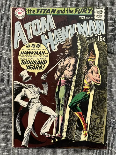 The Atom And Hawkman #44 VG-  2nd App Gentleman Ghost Origin Anderson