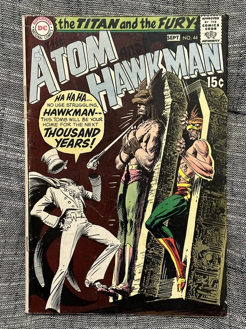 The Atom And Hawkman #44 VG-  2nd App Gentleman Ghost Origin Anderson