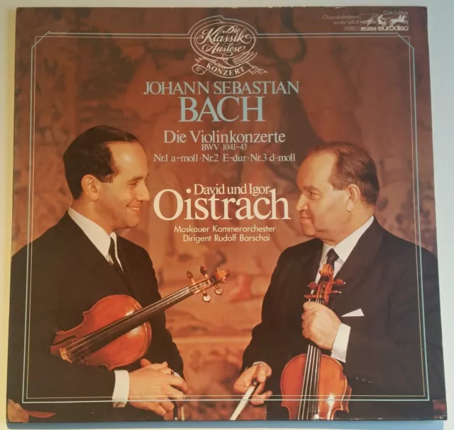 Bach Die Violinkonzerte David und Igor Oistrach Oistrakh Melodiya Stereo 34900 1