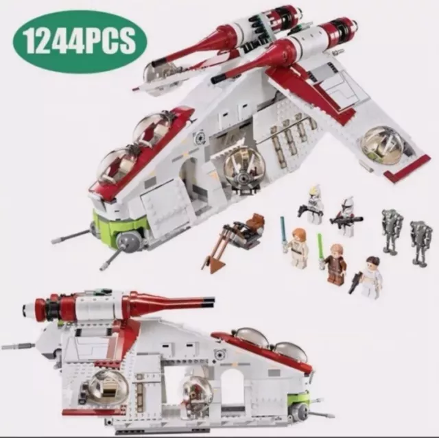 NEW Star Wars: Republic Gunship (75021) Complete Set