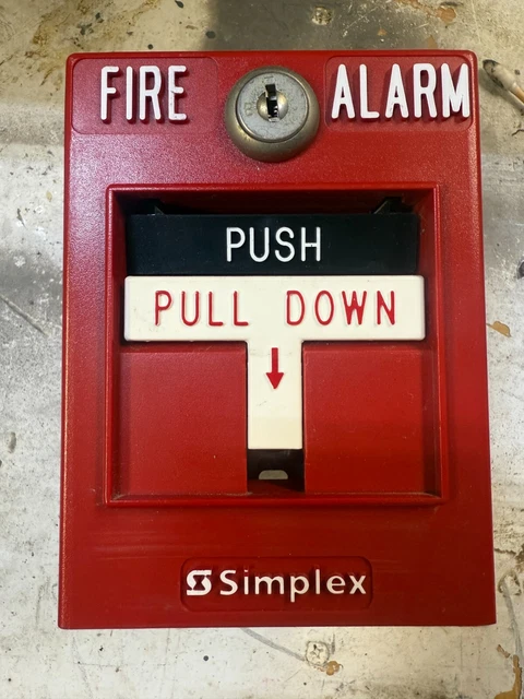 SIMPLEX 4099-9003 DOUBLE Action Addressable Manual Fire Alarm Pull ...