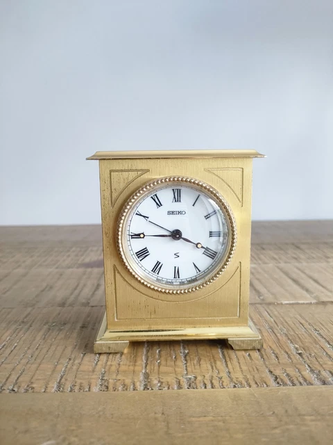 Réveil De Bureau Jaccard Paris – Métal Argenté, Quartz, Alarme (neuf)