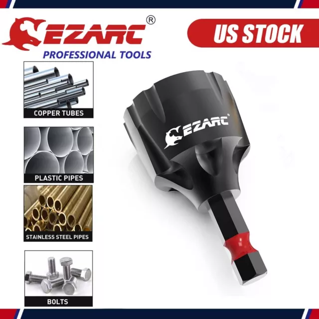 1/8"-3/4" Deburring Chamfer Tool, External Rotary Deburring Coverage Remove Burr