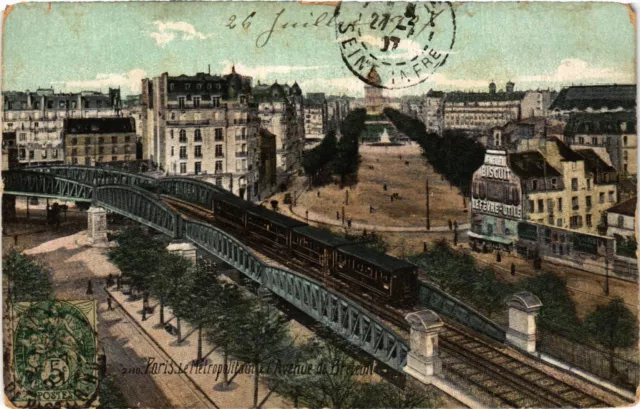 CPA PARIS 7e-Le Métropolitain et l'Avenue de Breteuil (327889)