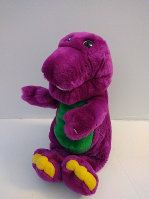 purple stuffed dinosaur