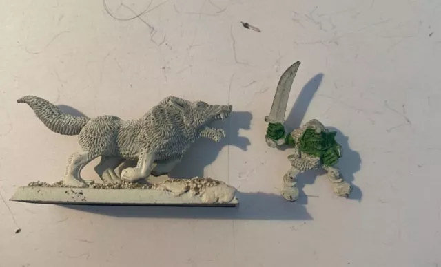Figurine Warhammer Citadel -  Orcs and Goblins - Goblin Wolf Riders - Metal 