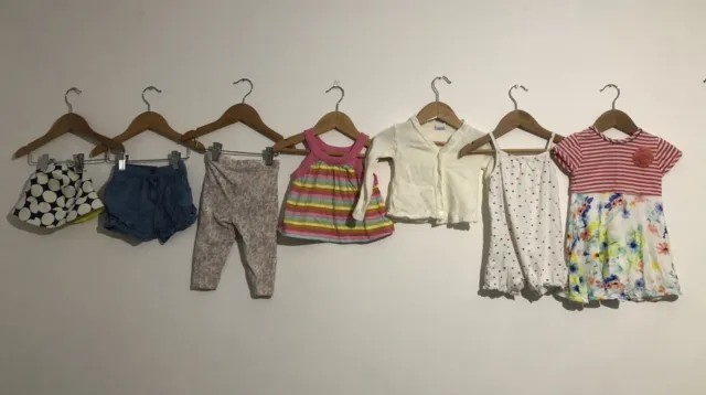 Pacchetto di abiti per bambine età 6-9 mesi H&M F&F Tu Minoti
