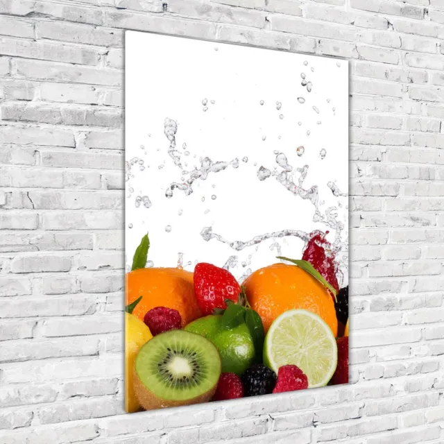 Tulup Pittura Su Vetro Tempereto Immagine 70x100cm - Frutta