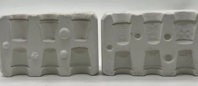Ceramic Casting Slip Mold Duncan 1977 #164 Collector Thimbles