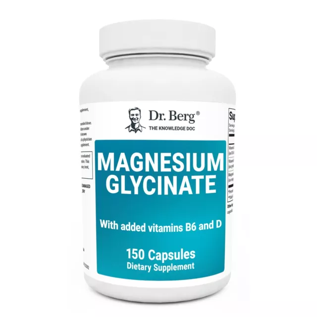 Dr.Berg's Magnésium Glycinate 400mg - Entièrement Chélaté Casquette
