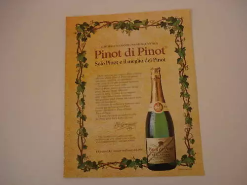 advertising Pubblicità 1983 PINOT DI PINOT GANCIA