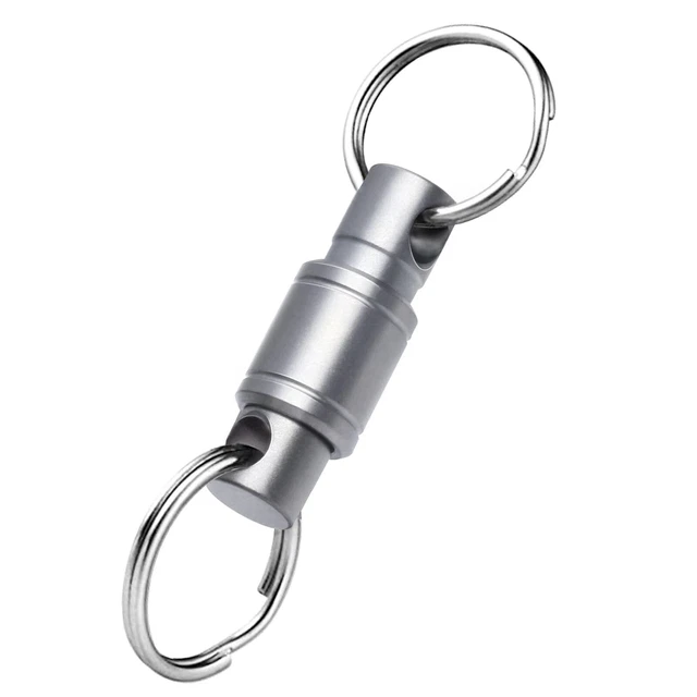 Titanium Quick Release Keychain Detachable Key Chain Pull Apart Key Ring