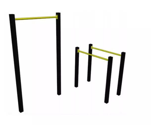 CALISTHENICS Powder Coated Metal PULL UP Bars Ladder Rungs 900 mm 1250 mm