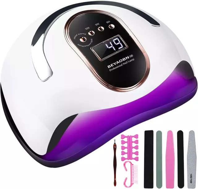 Lampada UV LED Lampada Unghie 168W Professionale Fornetto per Manicure/Pedicure