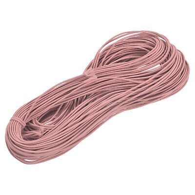 Cordón Elástico Elástico Cuerda 2mm 49 metros puro Rosa para Pulseras, Collares