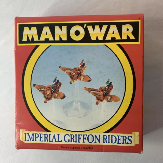 Man O War Imperial Griffon Riders, Rare OOP Games Workshop Manowar Flyers Empire