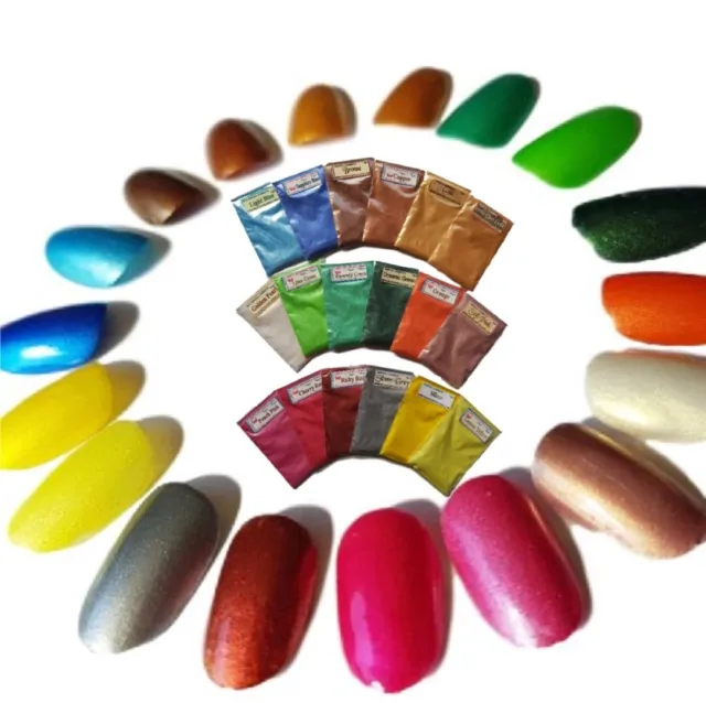 1-5gm MICA POTS Cosmetic Grade Superfine Colourant, Shimmer Resin Nail Art Soap 3