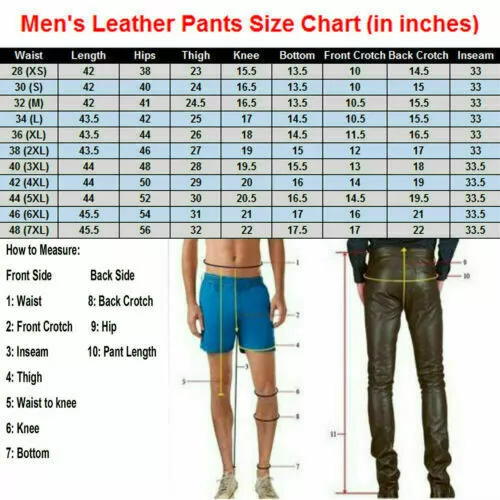 Men's NEW Ankle Zip Genuine Lambskin Real Leather Pant Black Fashionable Trouser 3