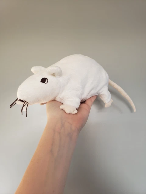IKEA WHITE RAT Mouse Soft Toy Gosig Ratta Hug Plush Cuddly Toy Stuffed ...