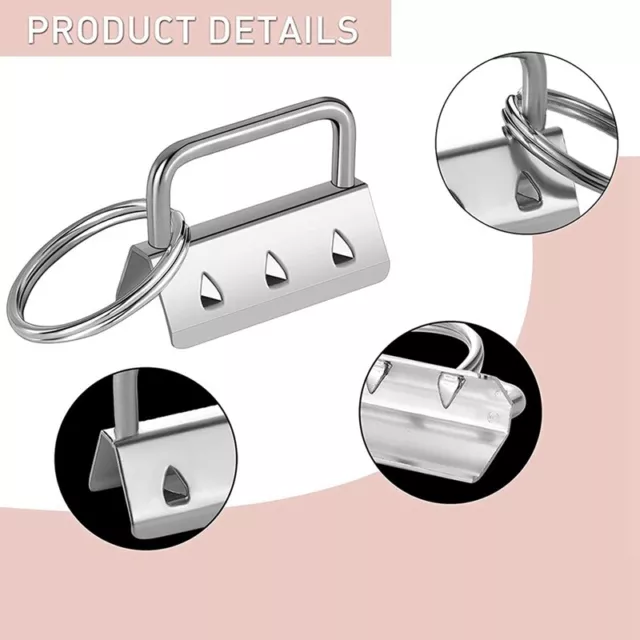 100 Piezas de Hardware para  con Anillos Divididos, Juego de Clips d2640 2