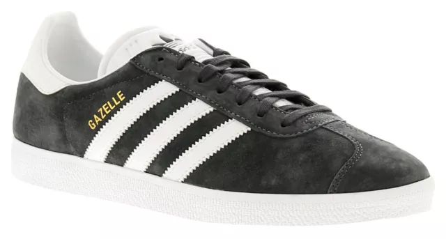 Adidas Originals Mens Trainers Gazelle Leather Lace Up grey UK Size