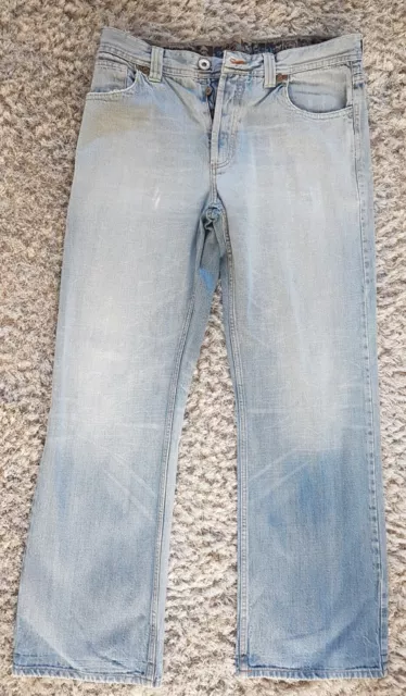 MENS RIVER ISLAND LIGHT BLUE JEANS (waist 34 + leg 32)